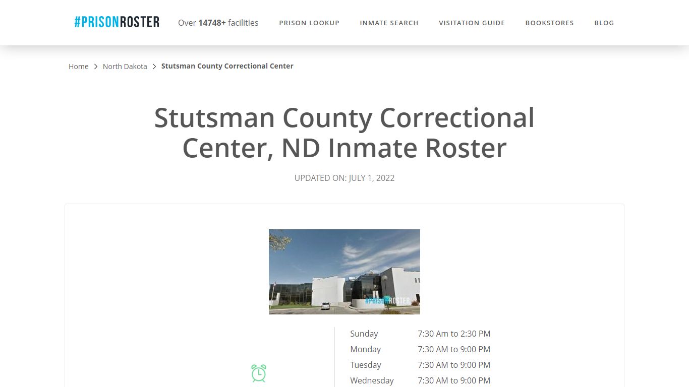 Stutsman County Correctional Center, ND Inmate Roster