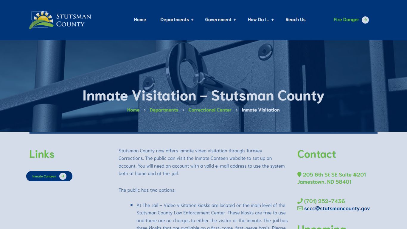 Inmate Visitation - Stutsman County